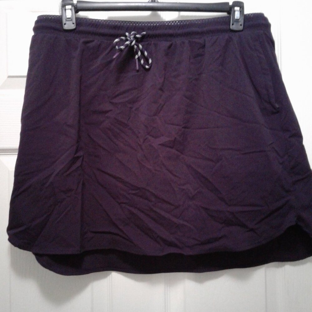 Members Mark Woven Trek Skort Purple SIZE XXL